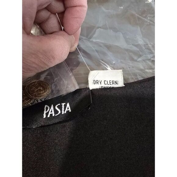 Vintage Wool Floral Embroidered Vest  Colorful Patchwork Design & Gold Buttons - Picture 9 of 10